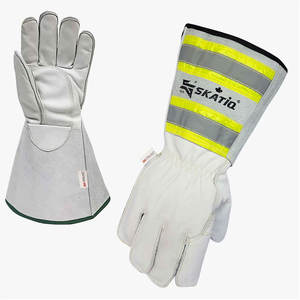 Skatiq Guantes de soldadura de cuero de vaca Premium con 6,25 puños forrados originales para mayor comodidad y protección - Product Image 4