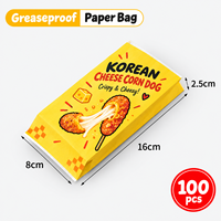 Barquette alimentaire jetable en papier pour corn-dogs, hot-dogs, saucisses au fromage mozzarella, snacks, frites, emballage à emporter avec logo personnalisé