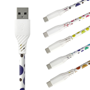 Cao cấp PVC Áo khoác cho USB C Cáp dữ liệu tương thích với iOS thiết bị <span class=keywords><strong>iPhones</strong></span> điện thoại di động ngân hàng điện xe ô tô - Product Image 2