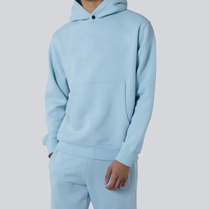 Conjunto Deportivo de Invierno para Hombre, Fabricación al por Mayor, 100% Algodón, Felpa, Sudadera con Capucha y Pantalones, Personalización de Logotipo e Impresión de Etiquetas - Product Image 3