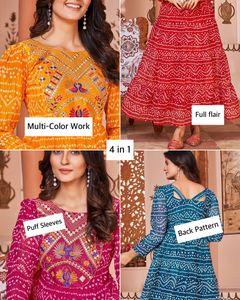 Kurti individual recto de lana de punto de diseñador para mujer con cuello bordado estilo indio Salwar Kurti comprar precio barato - Product Image 5