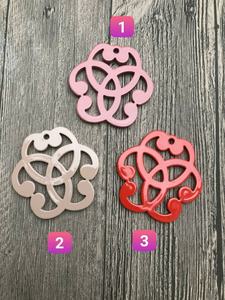 Grande Rosette Pendentif Collier Corne de Buffle Finition Laque Élégant Ethnique Tribal Boho Écologique Amour Bijoux Cadeau Parfait pour - Product Image 4