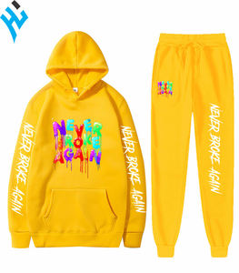 Hot Selling New Luxury Style Custom casual <b>Men</b> Pullover Hoodies And <b>Sweat</b> <b>Pants</b> 100%Cotton Digital Printing <b>For</b> <b>Men</b> Tracksuit - Product Image 2