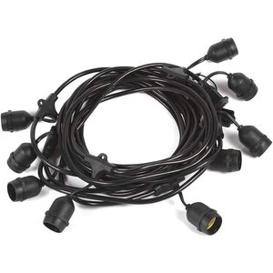 Esterno IP65 impermeabile 5 metri collegabile stringa di luci 10 E27 prese di grasso per la decorazione del giardino esterno E27 presa di luce catena - Product Image 1