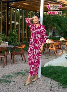 Nouveau concepteur lourd Dobby imprimé Vetrican haut en soie avec Plazzo nouveau Coord ensemble bonne qualité indien pakistanais vêtements grossiste - Product Image 4