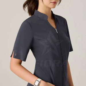 New Arrival High Quality Women's Casual Beautician Shirt Cotton Made with Polyester Customizable Stylish Design - Product Image 5