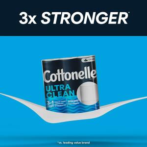 Papier toilette Cottonelle Ultra Clean, 12 méga rouleaux, 312 feuilles par rouleau (3,744 au total) - Product Image 3
