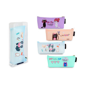 Astuccio in Silicone gattino Design astuccio carino e resistente custodia in Silicone per materiale scolastico - Product Image 1