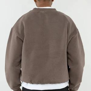 2025 meilleure qualité 100% coton tenue décontracté confortable hommes sweats respirant pull sweats - Product Image 3