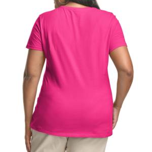 "Camisetas de talla grande con estampado duradero de algodón de alta calidad para mujer, camisetas transpirables de Pakistán para mujer" - Product Image 4