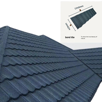 Tuiles de toiture en pierre revêtue de couleur Bond Tiles Design, prix d'usine pour villa et maison