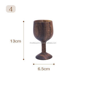 หรูหราขายส่ง nautral ไม้ถ้วยชากาแฟดื่มถ้วย koi โดย rf หัตถกรรม - Product Image 3