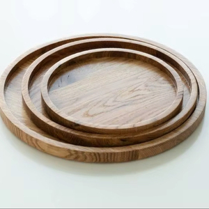 Assiette et vaisselle en bois fruits pour fête de mariage avec vaisselle taille différente et couleur bois naturel - Product Image 1