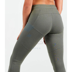 Pantalones Deportivos de Mujer Estilo Urbano, Corte Acampanado, para Otoño e Invierno, Tejido Grueso y Cálido, Cintura Elástica, Cómodos, Estilo Lona, Estampados Laterales - Product Image 4