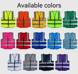 Gilet de sécurité en polyester haute visibilité, imperméable, vêtements de travail avec éléments réfléchissants haute visibilité - Product Image 2