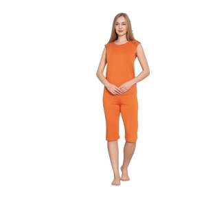 Conjunto de Pijama de Viscosa para Mujer, Camisón Capri, Túnica Corta, Ropa de Dormir Suave y Transpirable, Ropa de Casa Cómoda para Descansar - Product Image 6