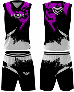 Ensemble de maillots de basket-ball de haute qualité pour hommes, impression numérique personnalisable, chemise de sport respirante, hauts, shorts, grande taille, confortable - Product Image 3