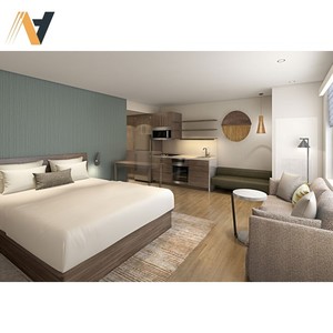 2024 Muebles comerciales modernos Juegos de dormitorio de hotel Diseño de madera personalizado El mejor precio en la fábrica vietnamita - Product Image 4