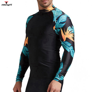 Nouveau style Rash Guard pour homme à compression, respirant, anti-UV UPF50, avec impression par sublimation et logo personnalisé - Product Image 4