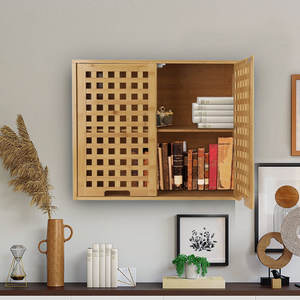 Solid Wood <b>Wall</b>-<b>mounted</b> Bathroom <b>Cabinet</b> Elegant Bathroom Furniture - Product Image 5