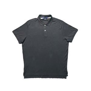 Verano Color negro Diseño personalizado Moda Elegante Color sólido Hombres Polos Slim Fit Polos para hombres de BD - Product Image 1