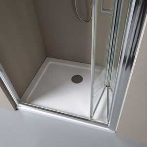 SOSPIRO Puerta de Ducha con Nicho en Forma de Libro de 95 cm, Cortinas Elegantes y con Estilo - Product Image 4