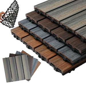 Easy Click - Baldosas de <span class=keywords><strong>Madera</strong></span> para Exterior de 300 mm x 300 mm, Estilo Moderno, Baldosas de <span class=keywords><strong>Madera</strong></span> para Balcón, Resistentes al Desgaste, Baldosas de WPC para Terraza, Fáciles de Instalar - Product Image 4