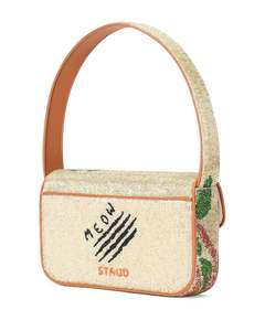 Sac à bandoulière perlé thème Meow pour femme, sac à main en perles de verre, sac sous le bras à imprimé animal, pochette cadeau de fête - Product Image 1