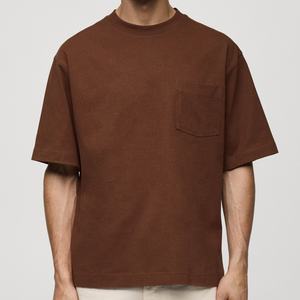 100% Cotton <b>T</b>-<b>shirt</b> With <b>Pocket</b> Short Sleeve <b>Men's</b> Tshirts Summer <b>T</b>-<b>shirts</b> for <b>Men</b> Custom Jersey Tshirt Oversized - Product Image 1