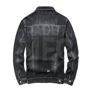 Chaqueta vaquera ajustada de fabricación profesional para hombre, ropa informal para uso en exteriores, chaqueta vaquera para hombre con personalización - Product Image 2