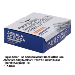 Support de fixation pour tuiles solaires Pegasus, type ciseaux, en alliage d'aluminium et acier butyle, pour modules photovoltaïques encadrés, pour maison et abri de voiture (1 pièce) PTX-DSB - Product Image 2