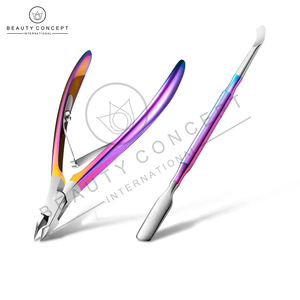 Rainbow Color Stainless Steel Nail Clipper Nipper Customized Logo Print Wholesale Rate Newest Cuticle Toenail Fingernail Beauty - Product Image 6