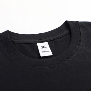 Vente en gros T-shirts noirs 100% coton imprimés avec logo personnalisé de haute qualité pour hommes - Product Image 4