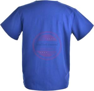 Ensemble de gommages unisexe en tissu tissé à col en V uniforme médical pour femmes et hommes vêtements d'infirmières d'hôpital - Product Image 3