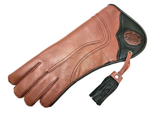 Guante de águila de cuero nobuk de piel de vaca de cetrería de 3 capas de 17 pulgadas, Camuflaje, transpirable, ligero para caza de trampa de animales y pájaros - Product Image 6