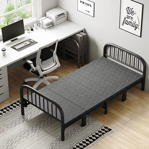 Lit simple d'intérieur en métal de tailles multiples pour la maison Mobilier moderne au design simple et pliable pour la chambre à coucher - Product Image 2