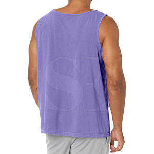 Camiseta sin mangas para hombre con logotipo personalizado de alta calidad, chaleco de gimnasio de secado rápido, ropa de entrenamiento de punto transpirable, estilo informal de talla grande - Product Image 5