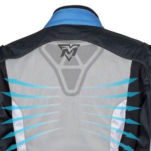 Chaqueta corta Textil transpirable para hombre, ropa deportiva ligera aprobada por la CE para montar en moto, protección impermeable de talla grande - Product Image 6