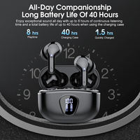 Écouteurs sportifs sans fil IPX7 étanches, ajustement sécurisé, résistants à la transpiration, réduction de bruit ENC, charge Type C, casque TWS