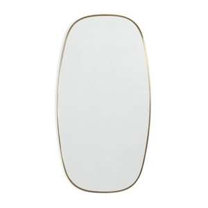 Cadre de miroir en laiton intemporel sophistiqué avec finition antique pour un décor de salon vintage élégant - Product Image 4