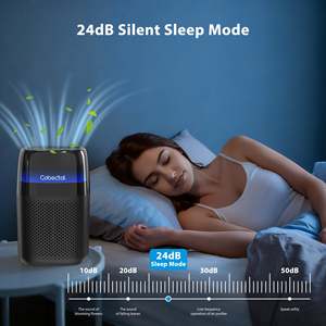 Purificador de Aire 3 en 1 con Filtro HEPA H14 y Modo de Sueño para el Hogar, Elimina Alergias, Pelo de Mascotas, Humidificador Eléctrico de Plástico Color Negro, Elimina Polvo y Olores - Product Image 6