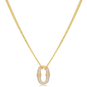 หรูหรารูปไข่เพทายหินเสน่ห์สร้อยคอตุรกี Handcrafted ขายส่ง925เครื่องประดับเงินสเตอร์ลิง - Product Image 3