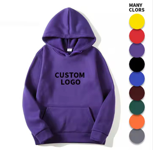 Sudadera con Capucha de Felpa para Hombre, Corte Regular, Diseño Sólido, 100% Algodón, con Bolsillo, Tallas Grandes, Informal, Transpirable - Product Image 2