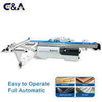 Scie à panneaux à table coulissante haute précision G&A MJ6132, longueur maximale 3200 mm, 380/220V, machine horizontale pour le travail du bois, moteur 4KW, 0-45°