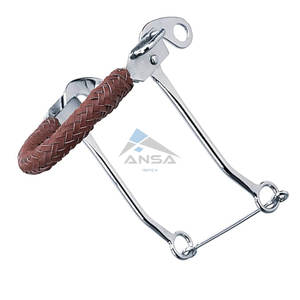 Weaver Leather Hackamore Bit con Noseband de cuero trenzado, tachuela de caballo cromada de 9 pulgadas, la mejor calidad, precio al por mayor - Product Image 6