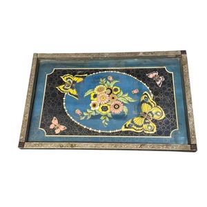 Bandeja de Servir con Diseño Vintage Impreso Digitalmente, Perfecta para Uso Diario, Servir en Pequeñas Fiestas o Celebraciones, Venta al por Mayor desde India - Product Image 1