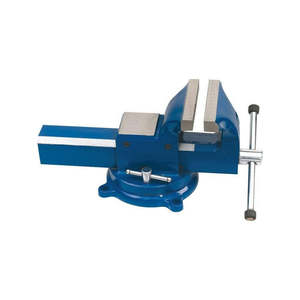 Tornillo de banco giratorio de acero usado con accionamiento manual, tornillo de banco CNC de hierro fundido con mordaza de rodamiento para industrias de maquinaria, tornillo de banco para taladro de columna - Product Image 1