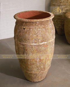 Pot de fleur en céramique moderne jaune élégant OC002H65OR écologique et durable pour une utilisation intérieure/extérieure décor de jardin Art-maison céramique - Product Image 6