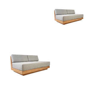 En venta sofá al aire libre muebles Villa sala de estar sofá de teca Hotel moderno diseñador jardín sofá de madera maciza - Product Image 4