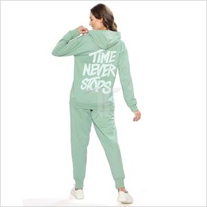 Conjunto Deportivo Reversible para Mujer, Tallas Grandes, Sudadera con Estampado Transpirable, Pantalones Deportivos de Secado Rápido, Cintura Elástica, Ecológico y Sostenible - Product Image 2